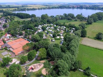 Aerial view of the site