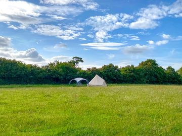 Shelter available by the firepit for drizzly days (added by manager 29 Aug 2023)