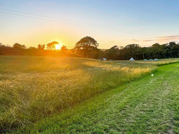 Sunset view across campsite (added by manager 22 Mar 2023)