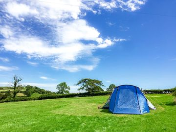 Clear blue skies above Glynmarch Farm (added by manager 25 Oct 2022)