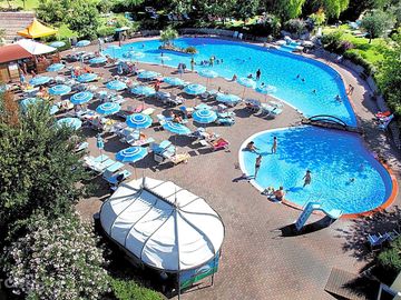 Loungers by the pool
