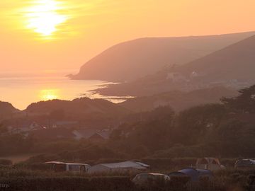 Just imagine watching the sun set from your tent every night