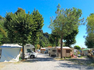 A view over the camping field
