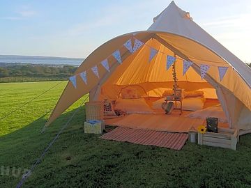 Bell tent on the grass pitch (added by manager 01 Jul 2021)