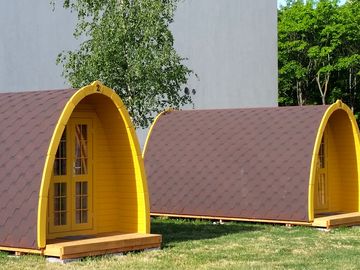 Exterior of the pods
