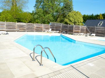 The swimming pool and sun deck