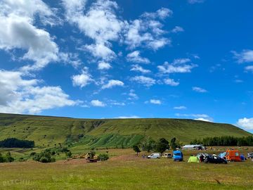 Pitches set among the Welsh hills