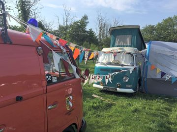 VW Campers and similar-sized vehicles allowed