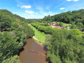 Aerial view of the site