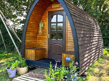 Camping pod exterior