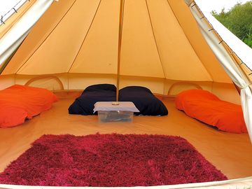 Bell tent interior