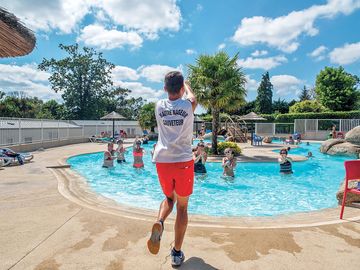 Aquagym session at the pool