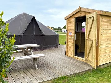 Bell tent exterior