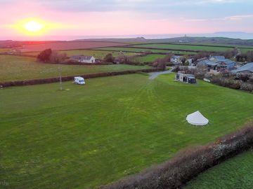 Drone pic of the site