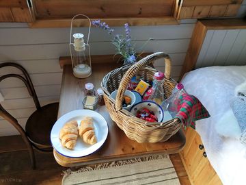 Breakfast delivered to your hut each morning