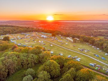 Basecamp at sunset