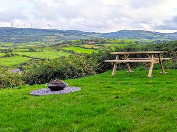 Enjoy expansive views of rolling West Cork hills