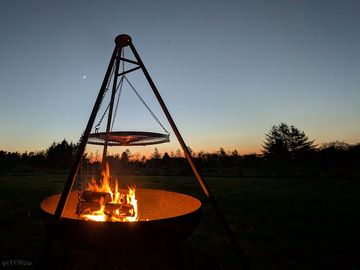 Fire pit @ embrace the space glamping