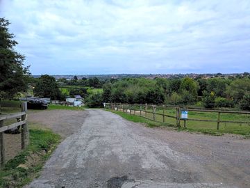 The walk to the toilets