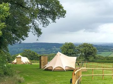 The bell tents