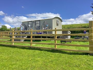 The shepherd’s hut exterior