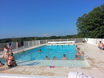 Our heated swimming pool open from May to the end of September