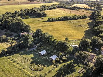 Aerial view of the setting