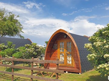 Small wooden cabins