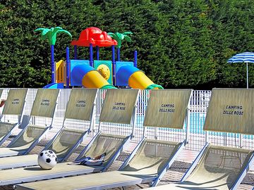 The pool area
