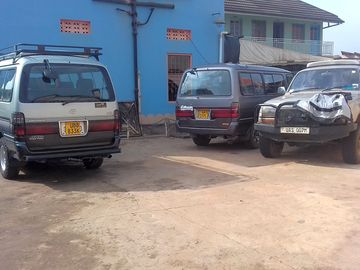The parking area