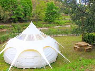 Glamping by the river