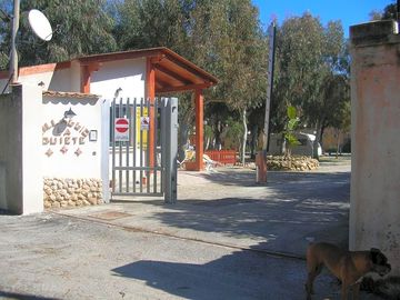 Entrance to the site