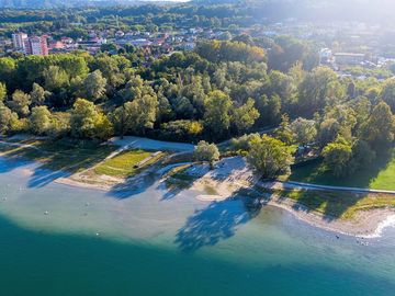 The beach at the lake