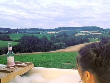 Open the window for a view with your bath