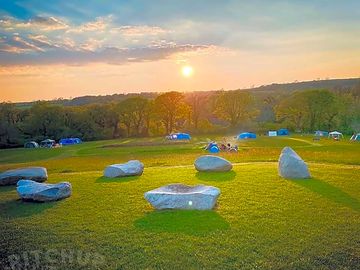View of the camping field
