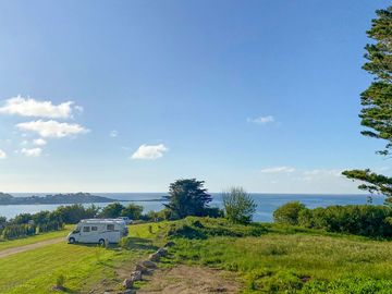 Pitches overlooking the bay