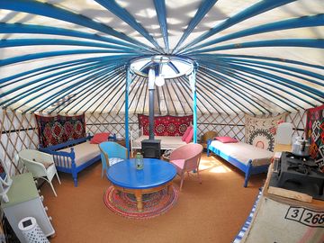 Yurt interior
