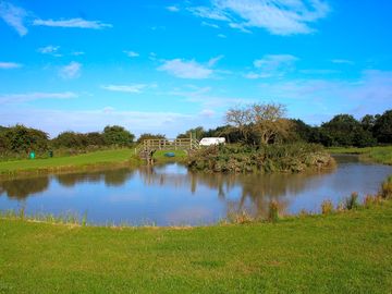 Well-stocked fishing lake