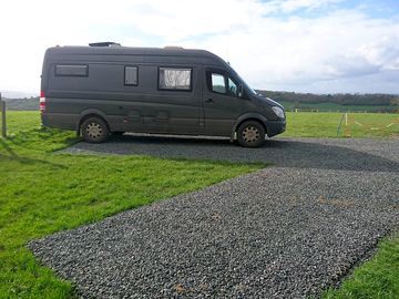 Large campervan hardstanding