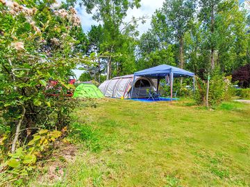 Camping pitch with electricity