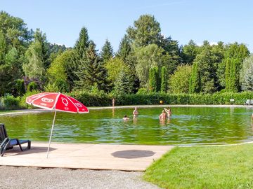 Swimming lake on site