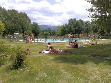 Swimming pool and solarium area