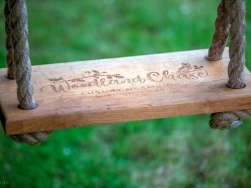 Swing seat in crofter's cabin