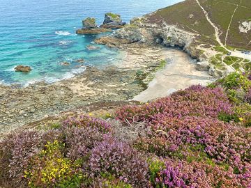Trevellas porth - this is one of the coves walkable from the campsite.