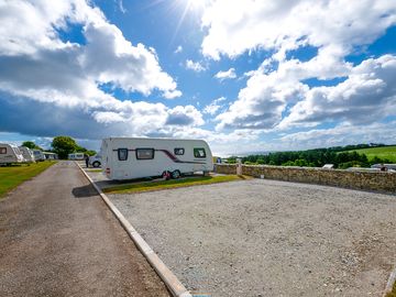 Hardstanding pitches with amazing seaviews