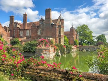 Kentwell Hall's moat and bridge