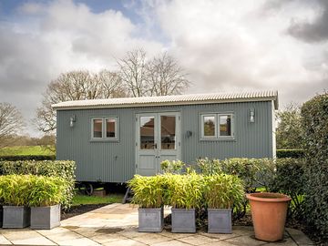 Pool house shepherd's hut