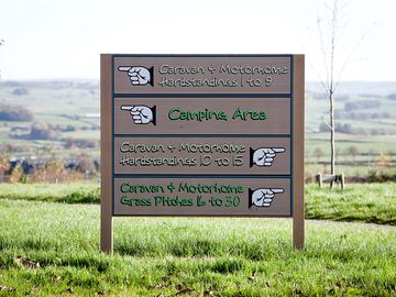 Campsite sign