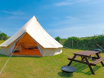 Bell tent exterior