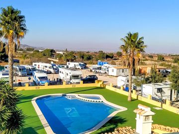 General view Pitches & pool